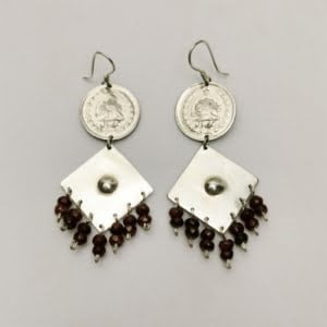 SILVER KINGDOM COIN EARRINGS