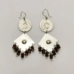 Silver Kingdom Coin Earrings