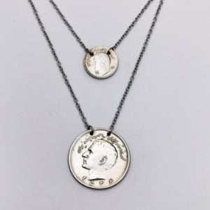 DOUBLE KINGDOM COINS NECKLACE