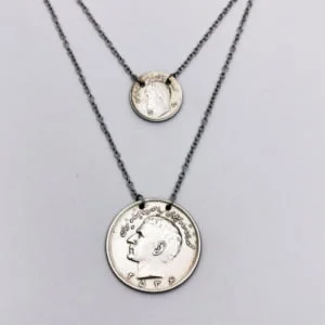 DOUBLE KINGDOM COINS NECKLACE
