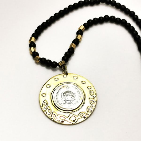 Persian 1 Rial Coin Necklace