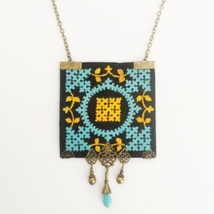 LARGE BALOCHI EMBROIDERY NECKLACE