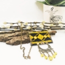 YELLOW CRESCENT BALOCHI NECKLACE