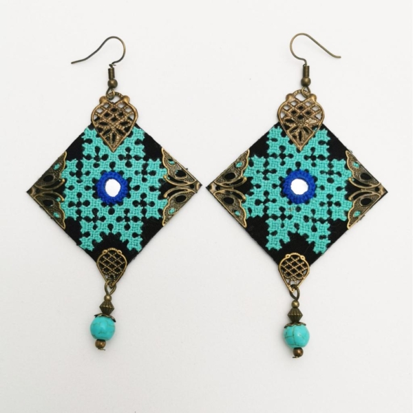 TURQUOISE BALOCHI EARRINGS