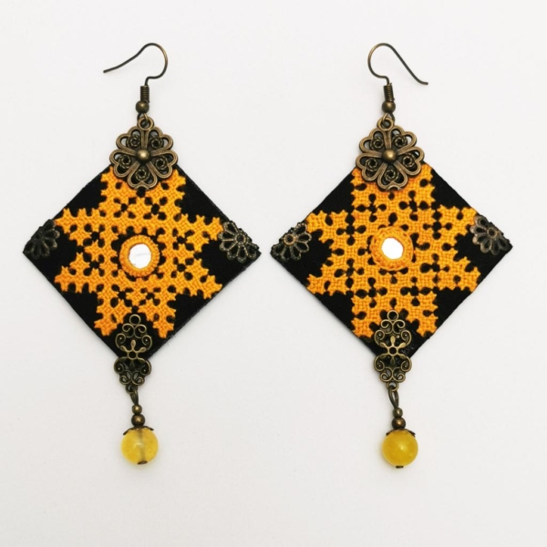 ROYAL YELLOW BALOCHI EARRINGS