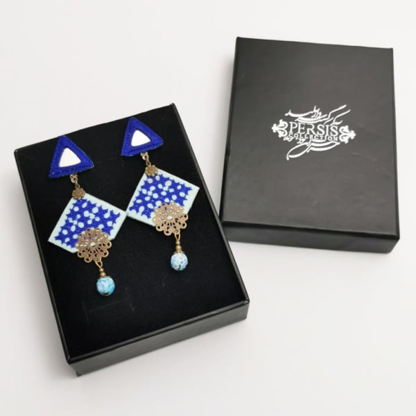 Lazuli Persian Embroidery Earrings