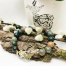 PERSIAN AGATE AND FISH BRACELET
