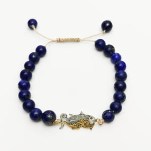 AZURE STONE AND FISH BRACELET