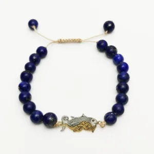 Azure Stone and Fish Bracelet