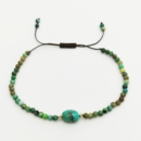 PERSIAN TURQUOISE JADE 18k GOLD BOWLS BRACELET
