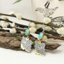 IRAN TURQUOISE GHALAMZANI EARRINGS