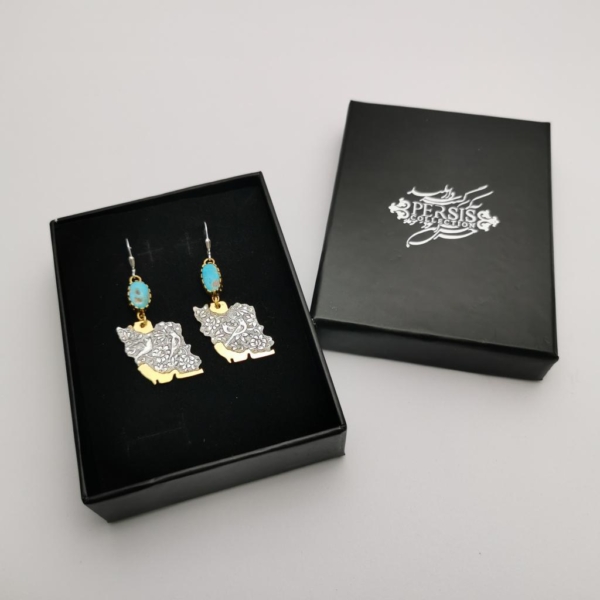 IRAN TURQUOISE GHALAMZANI EARRINGS