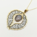 BLUE AGATE GHALAMZANI NECKLACE