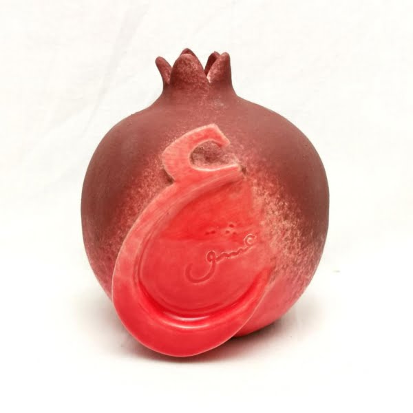 Handmade Pottery Love Pomegranate