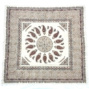FLORAL RECTANGLE HAND PRINTED TEXTILE TABLECLOTH 1×1.5 m