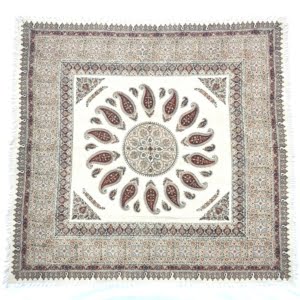 FLORAL RECTANGLE HAND PRINTED TEXTILE TABLECLOTH 1×1.5 m