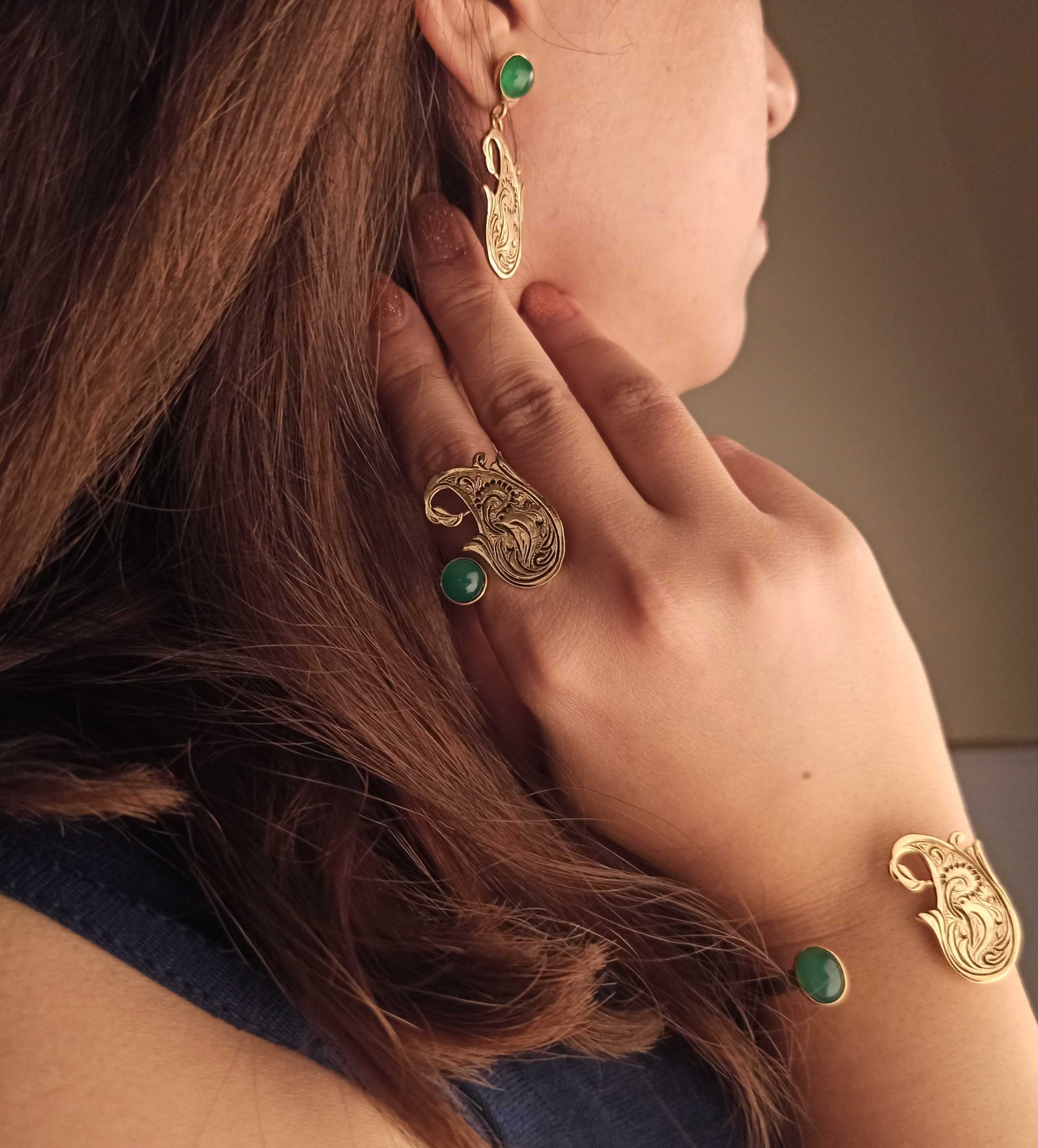 Termeh Agate Jewellery Set