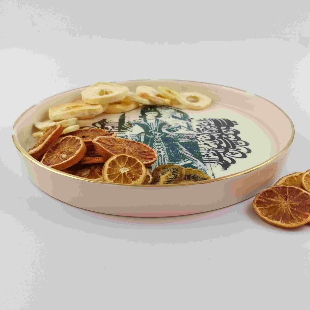Qajar Girl Platter Tray
