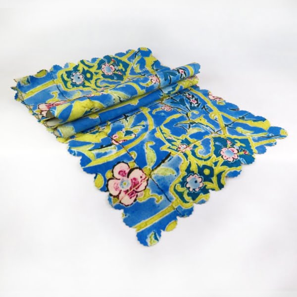 Floral Tiles Table Runner 135cm