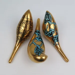 ARABIC CALLIGRAPHY GOLDEN BIRDS