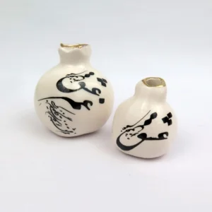 Mini Ceramic Pomegranate Set of 2