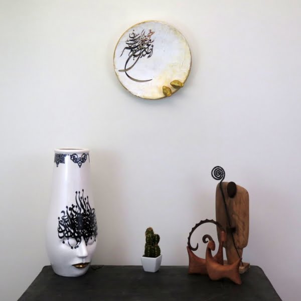 Love Speech Birds, 25cm Hand Printed Decorative Ceramic Plate