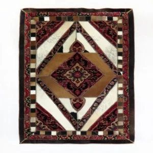 Persian Handmade Carpet & Natural Leather Combination