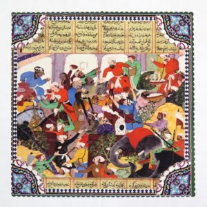 Shahnameh Tablecloth 1 x 1m