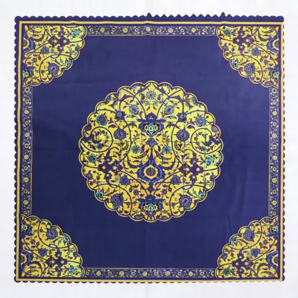 Floral Bass Tablecloth 1 x 1m