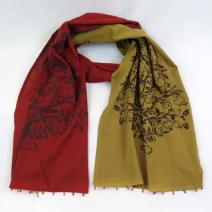 Pomegranate Tree Double Sided Scarf, 50x 200cm