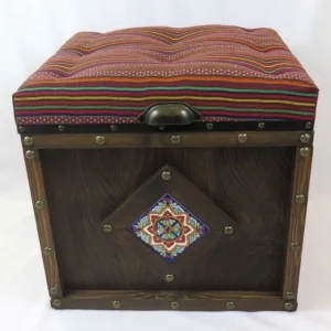 Gilim Pattern Storage Chair
