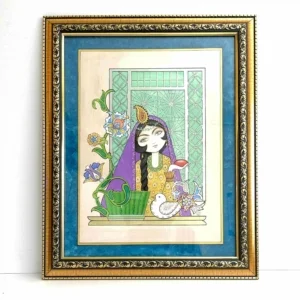 Khatoon Wall Art, Gouache Colors 53 x 42