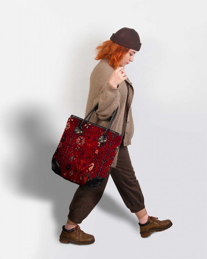 Persian big Carpet Bag in hand