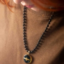 24K GOLD FARVAHAR PATTERN NECKLACE