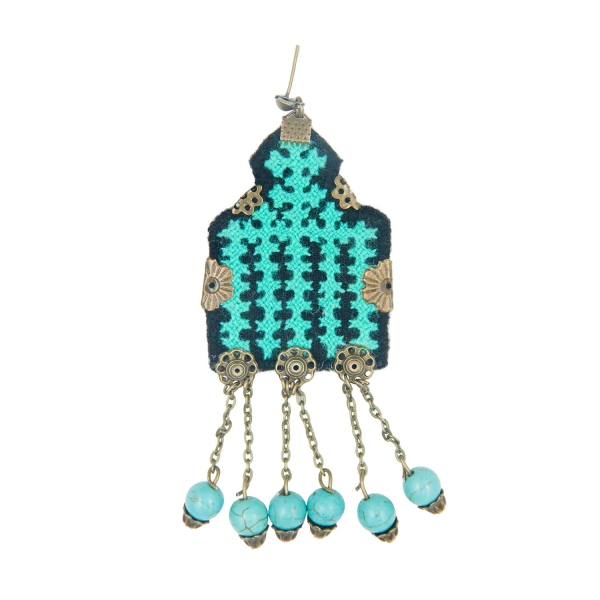 Turquoise Tears Balochi Earrings