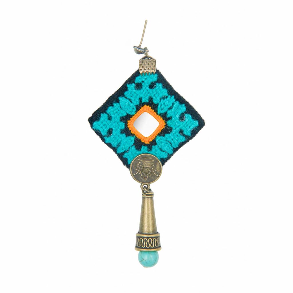 TURQUOISE LOVE BALOCHI EARRINGS