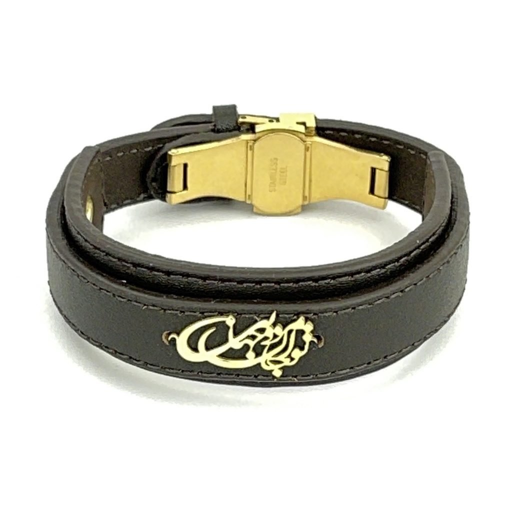 Elegant My Life bracelet displayed on wooden surface side view