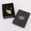 Iran Map Brass Necklace