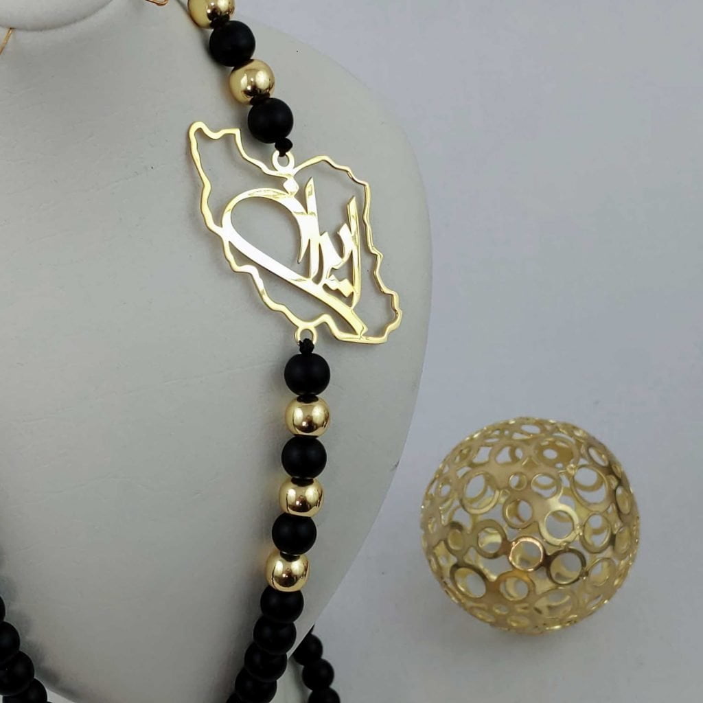Iran Map Necklace