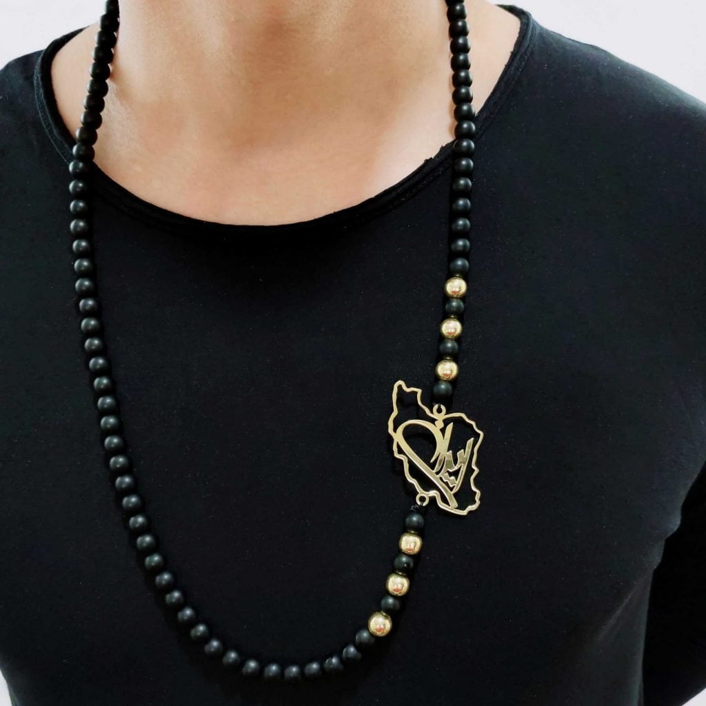 Iran Map Necklace