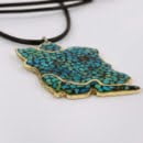 Iran Map Turquoise Necklace