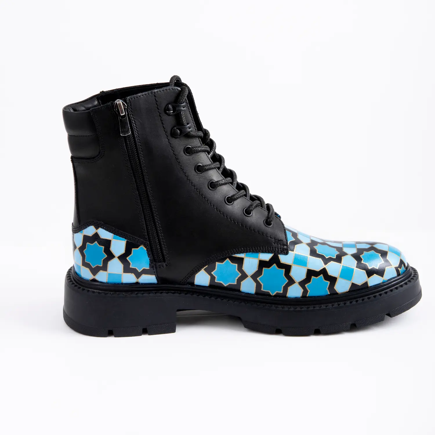KASHI LEATHER BOOTS HAND-PAINTED