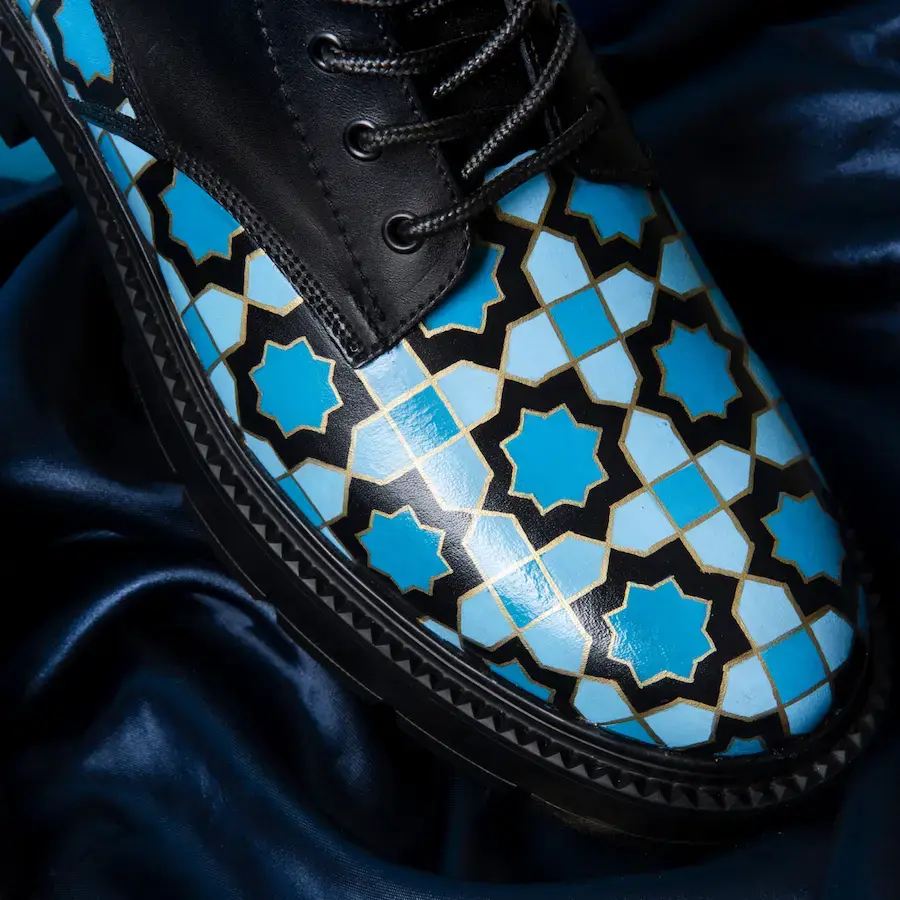 KASHI LEATHER BOOTS HAND-PAINTED