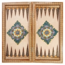 KHATAM BACKGAMMON AND CHESS SET - TAZHIB