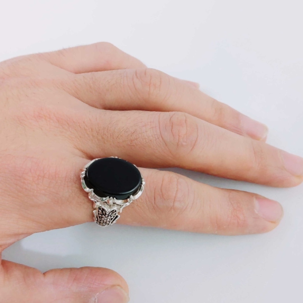 Khorasan Black Onyx Ring