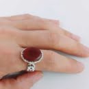 Khorasan Red Onyx Ring