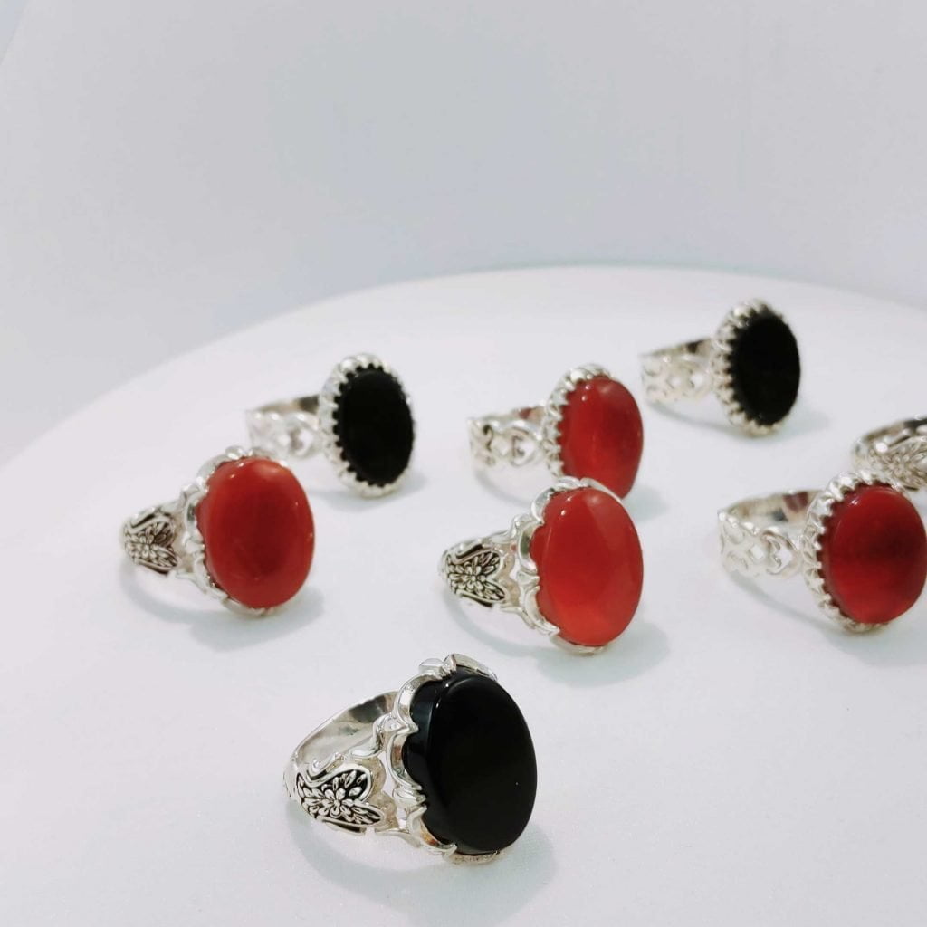 Khorasan Red Onyx Ring