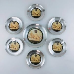 LION AND SUN PLATE SET