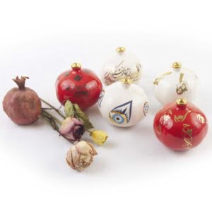 CERAMIC POMEGRANATE