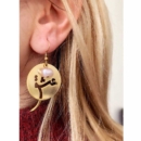 LOVE CALLIGRAPHY EARRINGS
